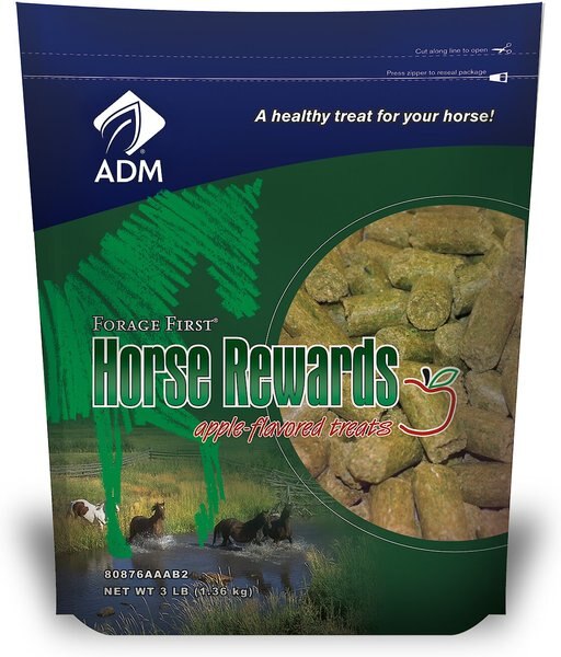 ADM Forage First Horse Rewards Apple-Flavor Horse Treats， 3-lb bag