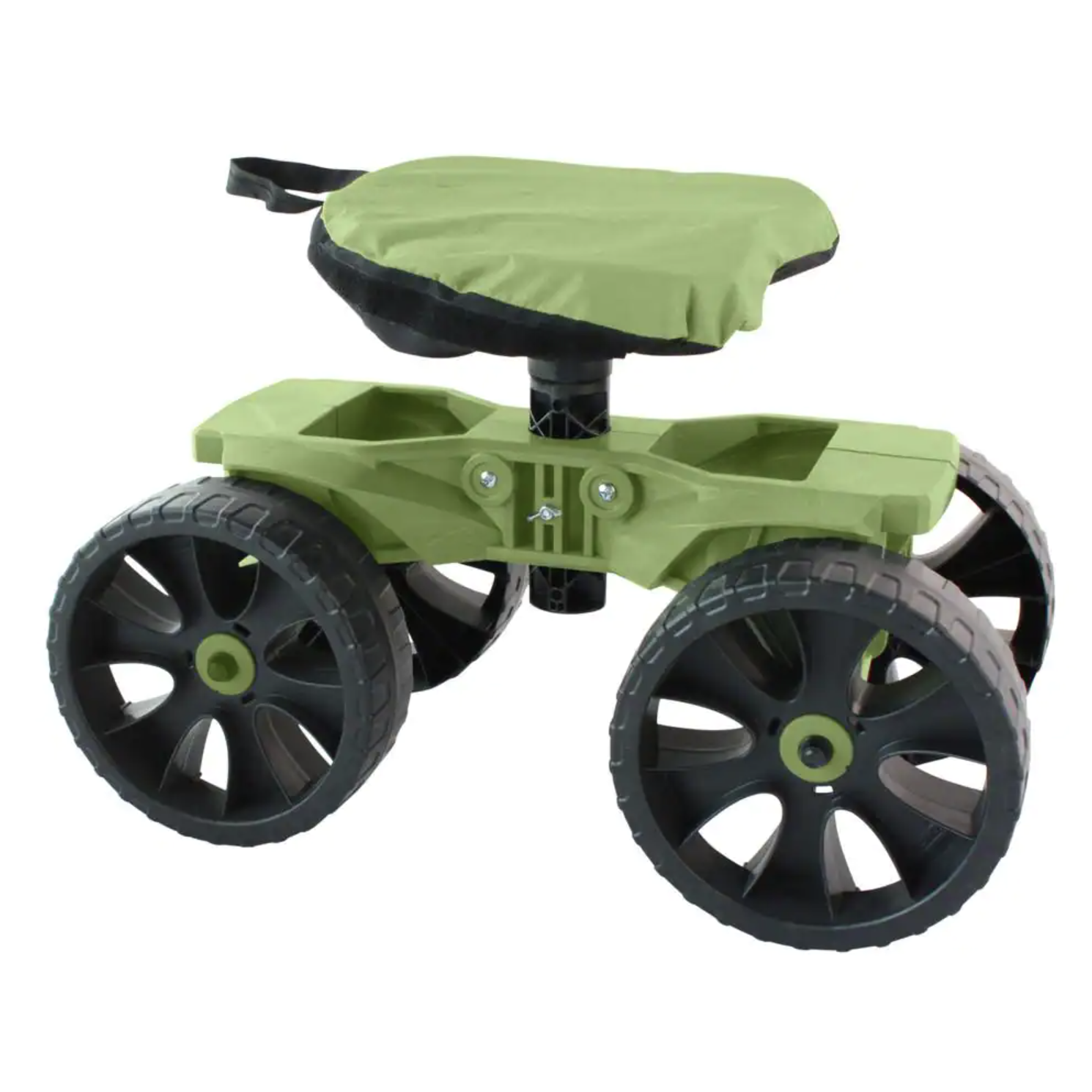 TheXceptional EX520 Wheelie Scoot with Comfort Cushion， Quality Utility Work Stool with Height Adjustable Seat