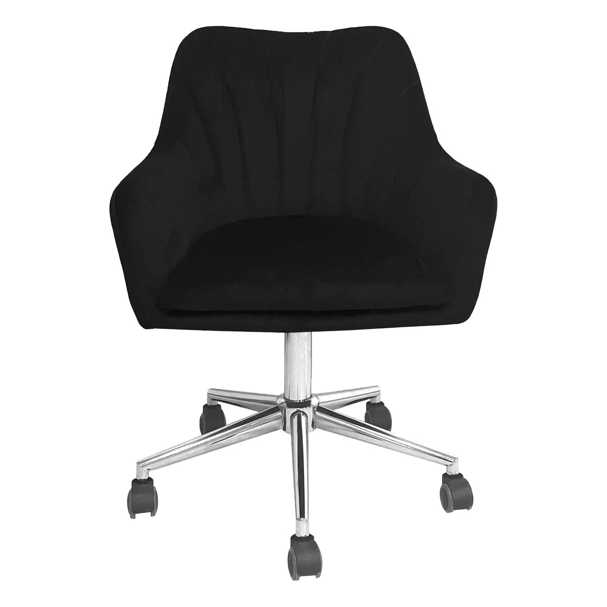 IVFC-IPS222-BLKV | Sadie Swivel Vanity Chair