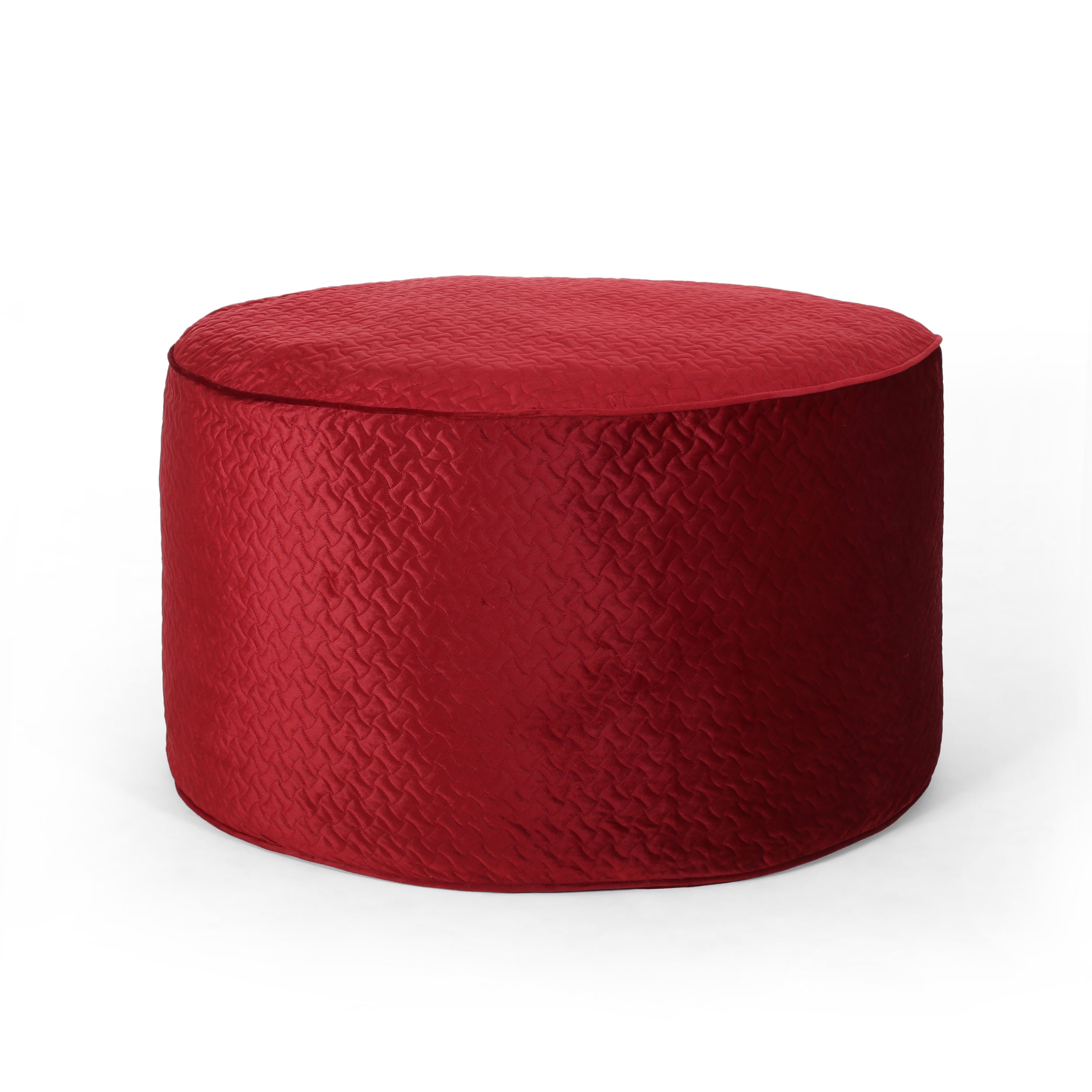 Vito Glam 4 Foot Velvet Quilt Patterned Beanbag