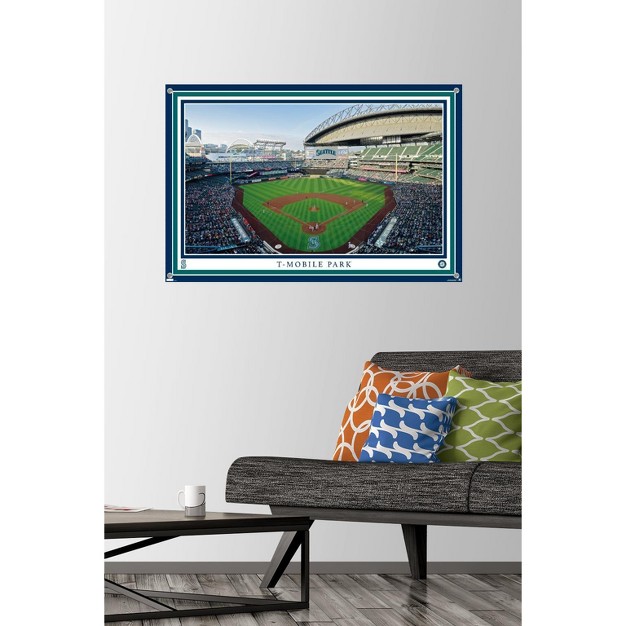 Trends International Mlb Seattle Mariners T mobile Park 22 Unframed Wall Poster Prints