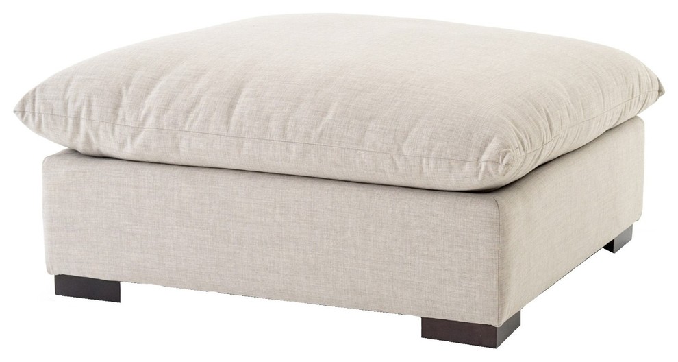 Westworld Modern Ottoman  39 quot  Transitional   Footstools And Ottomans   by Zin Home  Houzz