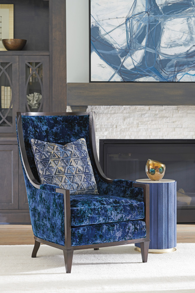 Chelsea Cobalt Accent Table   Contemporary   Side Tables And End Tables   by Lexington Home Brands  Houzz