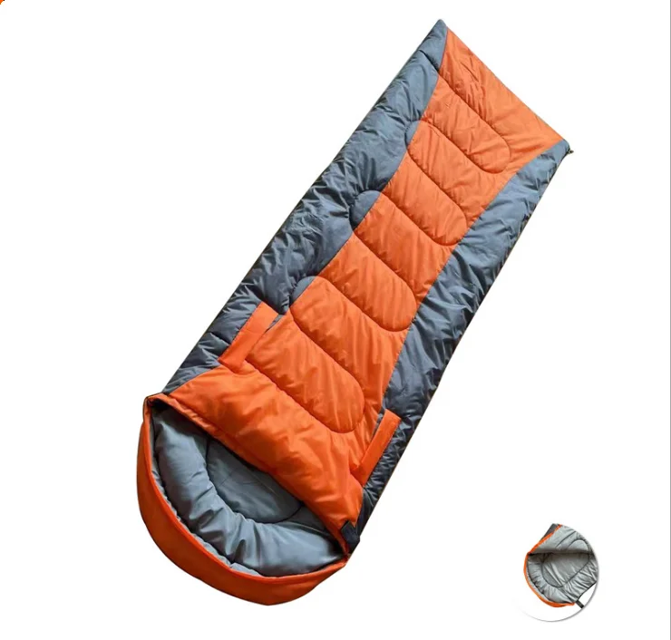 Outdoor ultralight envelope hollow cotton sleeping bag camping thickened warm sleeping bag