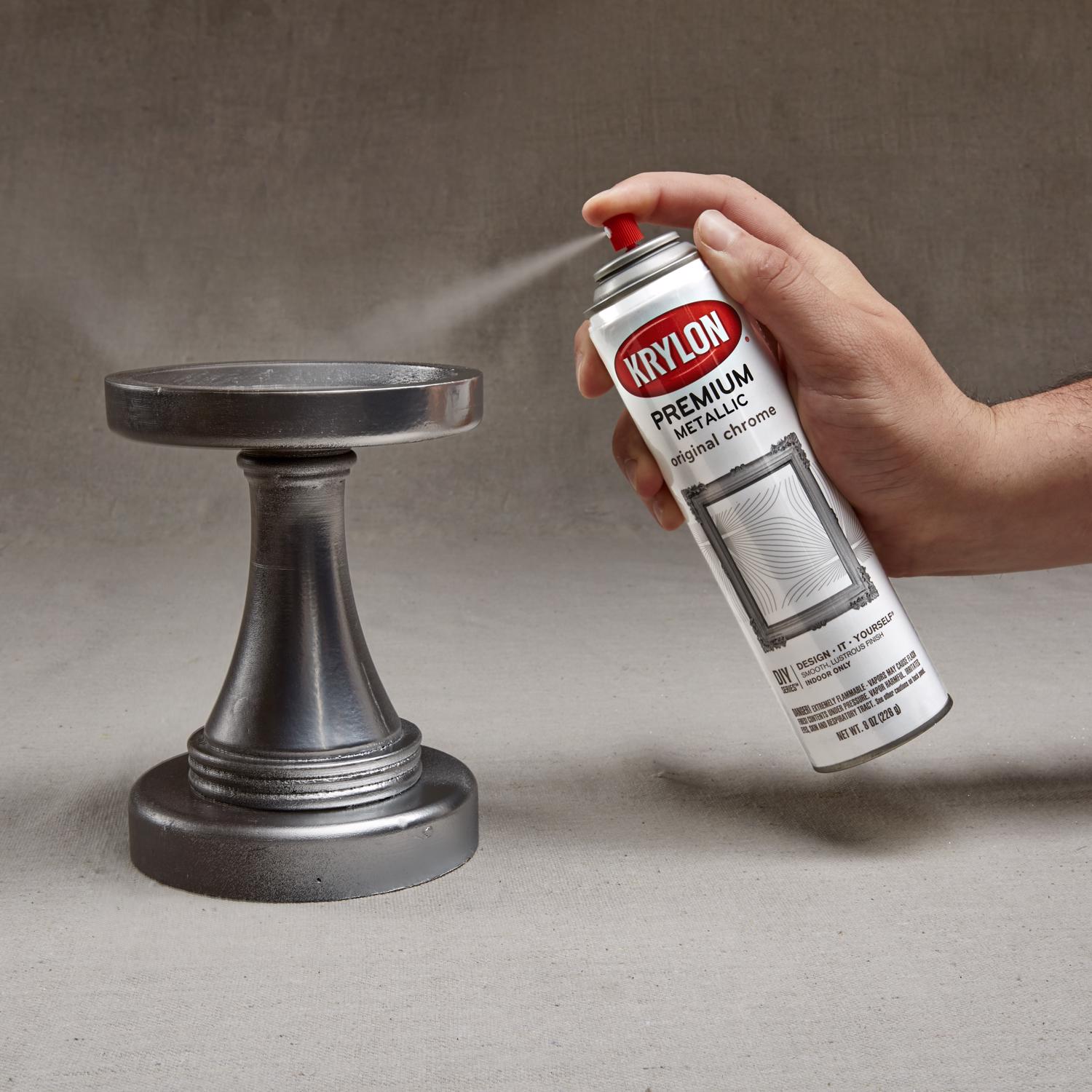 Krylon Premium Original Chrome Metallic Spray Paint 8 oz