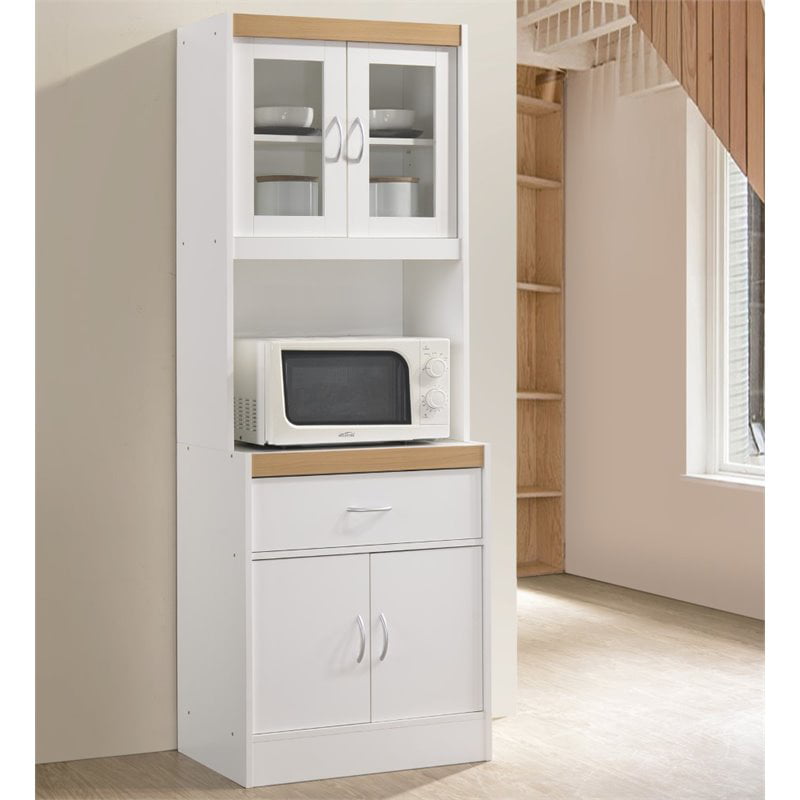 Hodedah Kitchen Cabinet in White