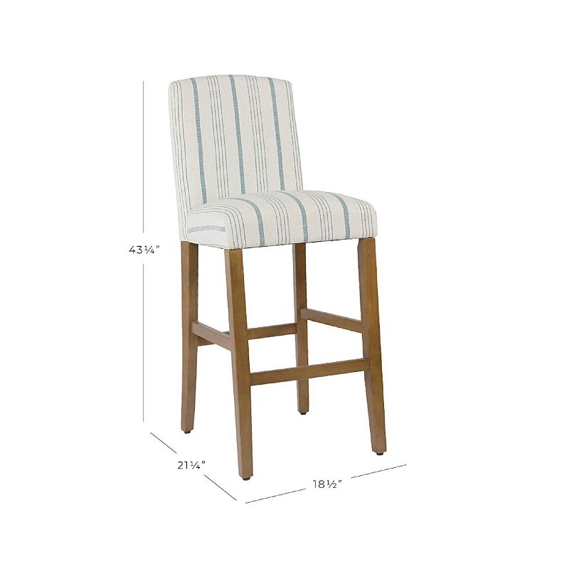 HomePop Curved Back Geometric Bar Stool