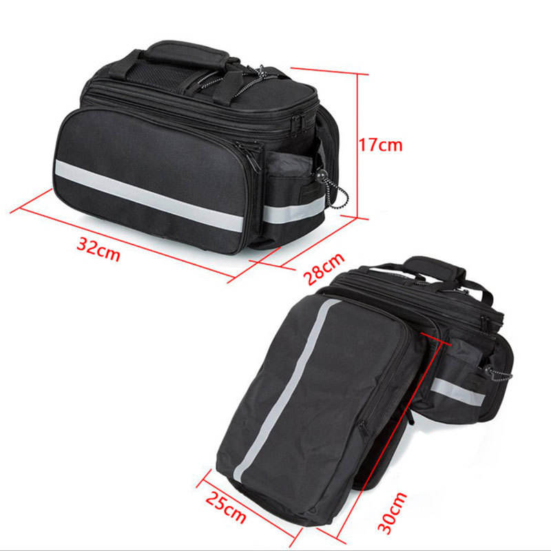 RTS Multifunctional Foldable Large Waterproof Travel Mountain Bicycle Rear Seat Trunk Bike Saddle Handle Bag