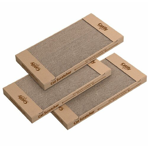 Best Pet Supplies Cat Scratching Board with Catnip (Set of 3)