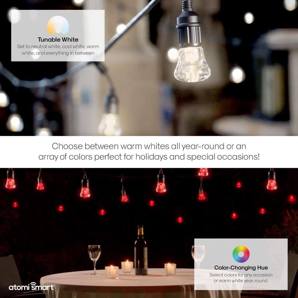 atomi smart WiFi Smart Color String Lights 24 Feet AT1326