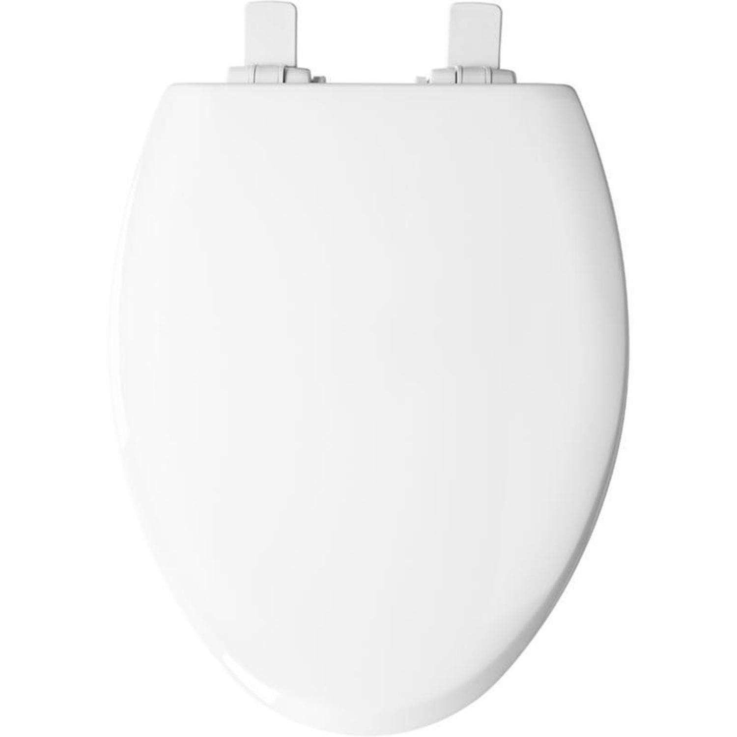 Mayfair by Bemis NextStep2 Slow Close Elongated White Enameled Wood Toilet Seat