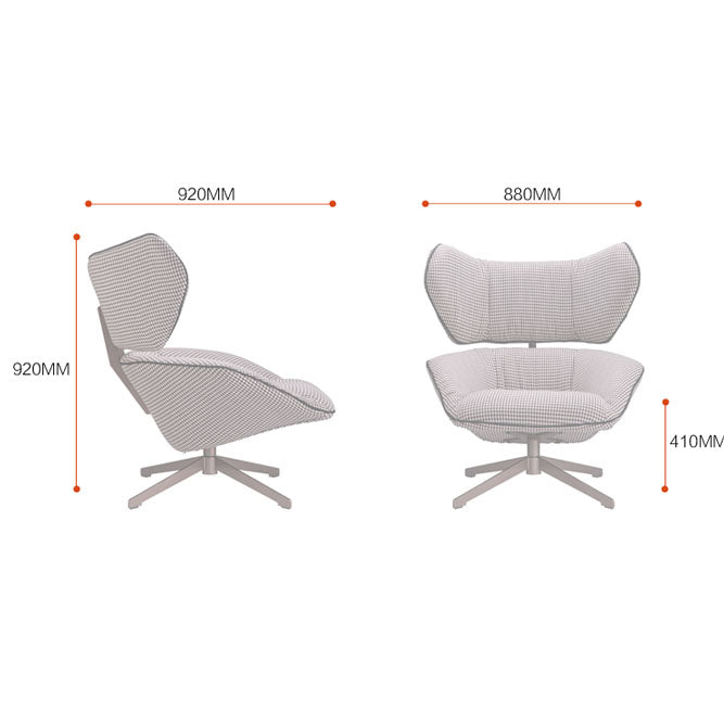 Monaco Swivel Lounge Chair  Lc016-Br