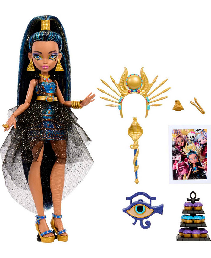 Monster High Cleo De Nile Doll in Monster Ball Party Dress with Accessories