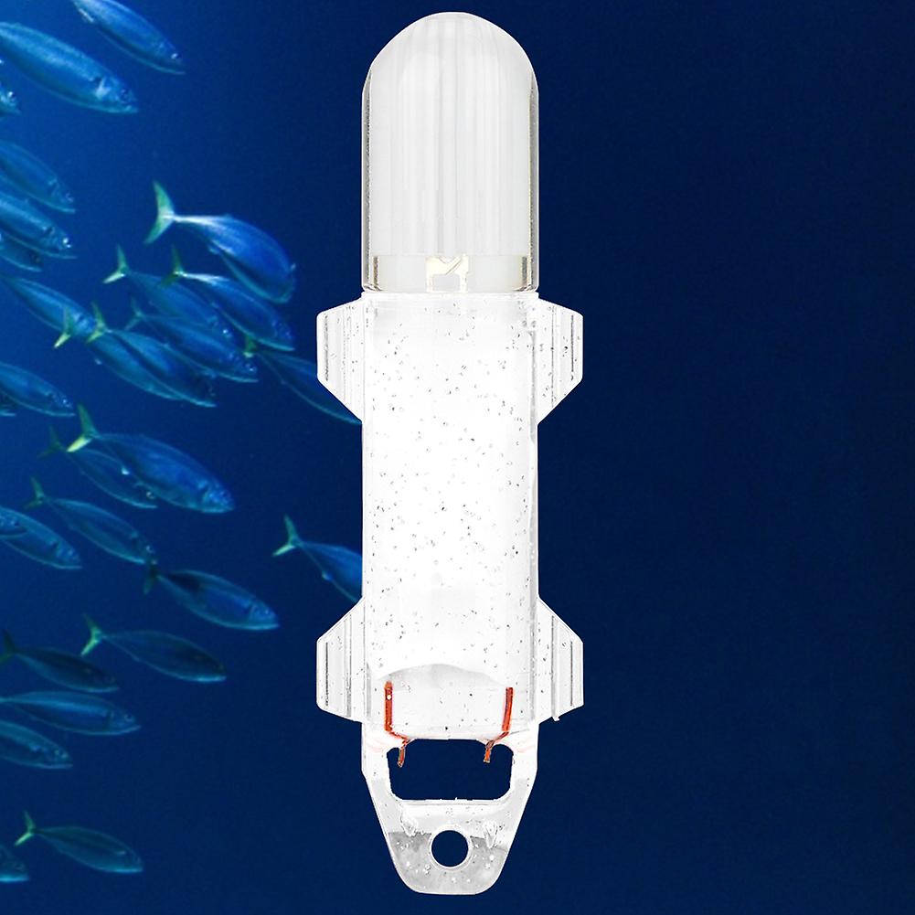 Mini Waterproof Led Fish Lure Underwater Fishing Light Attractive Flashing Lamp (white)