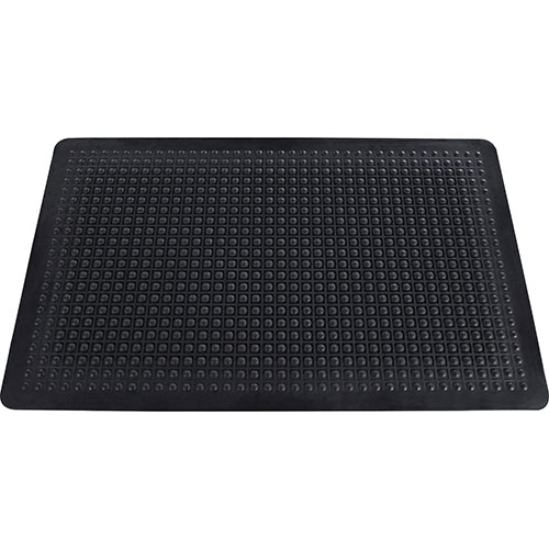 Genuine Joe Beveled Edge Anti-Fatigue Mat | 2' x 3'， Black | GJO02146