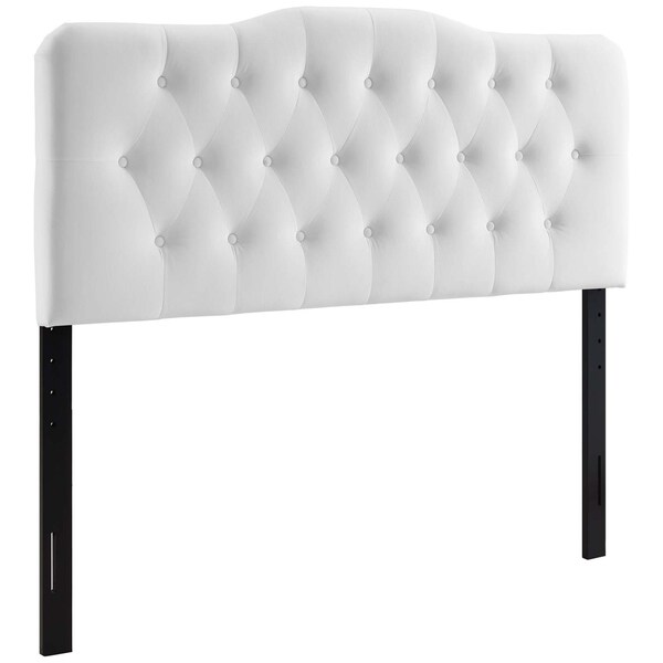 Carson Carrington Labbetorp Queen Diamond Tufted Velvet Headboard - - 28502753