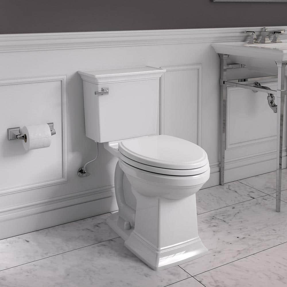 American Standard Town Square S 2Piece 128 GPF Single Flush Elongated Toilet in White