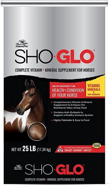 Manna Pro Sho-Glo Complete Vitamin and Mineral Pellets Horse Supplement