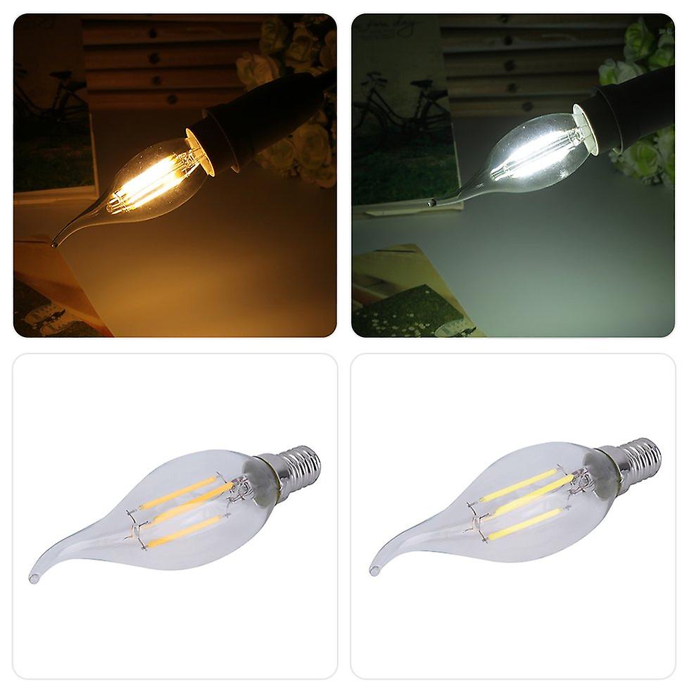 5pcs 4w/c35 E14 Chandelier Tail Candle Light Bulb Lamp Aluminum 110v Light