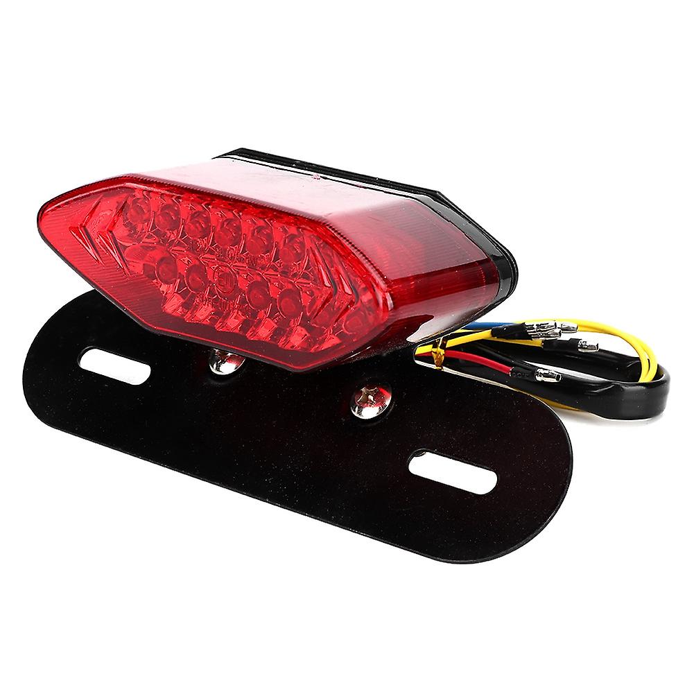 Universal Vintage Motorcycle Led Tail Light Turn Signal Lamp Taillight Fits For Yamahared