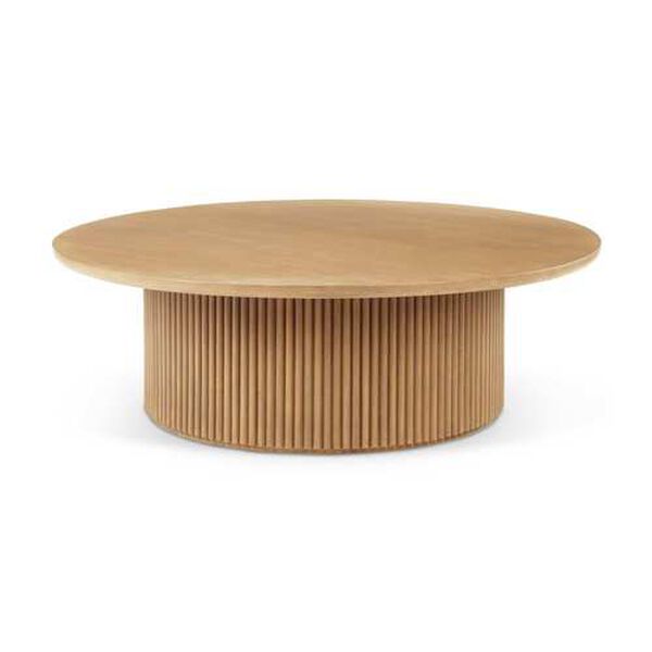 Terra Light Brown Round Coffee Table