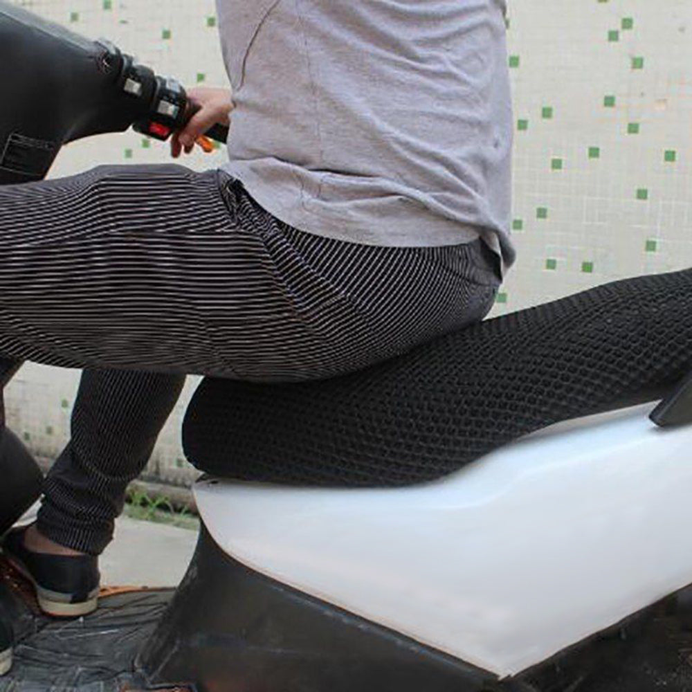 Abody Motorcycle Seat Cover Sunscreen Cool Cushion Protector Sun Block Heat Insulation Mesh Pad