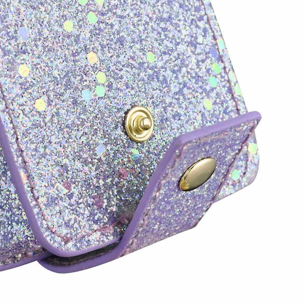 Yescom Sparkle Lipstick Bag Cosmetic Bag with Mirror