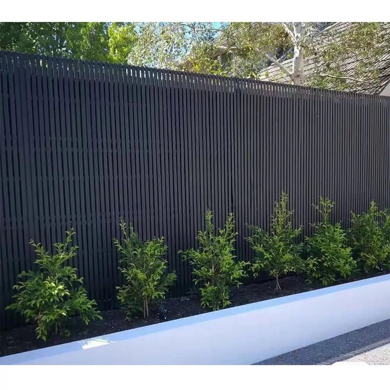 Manufacturer Supply Aluminum Fence  Modern Design Metal Fencing Easy To Install Metal Fencing