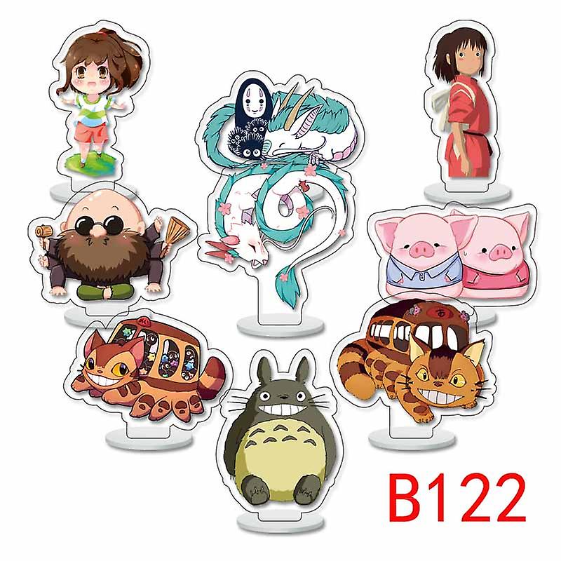9pcs/set Anime Spirited Away Acrylic Stand Model No Face Man Cartoon Figure Decoration Action Plate Toys，spirited Away38
