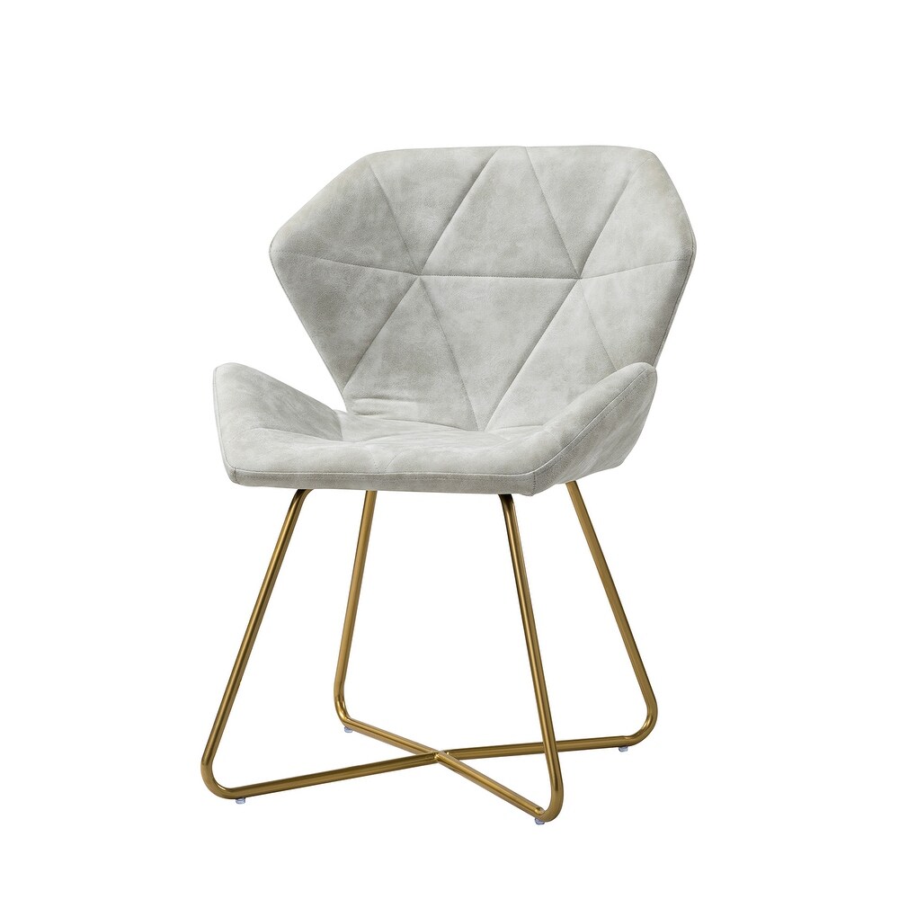 Rosa Accent Side Chair with X shaped Metal Base