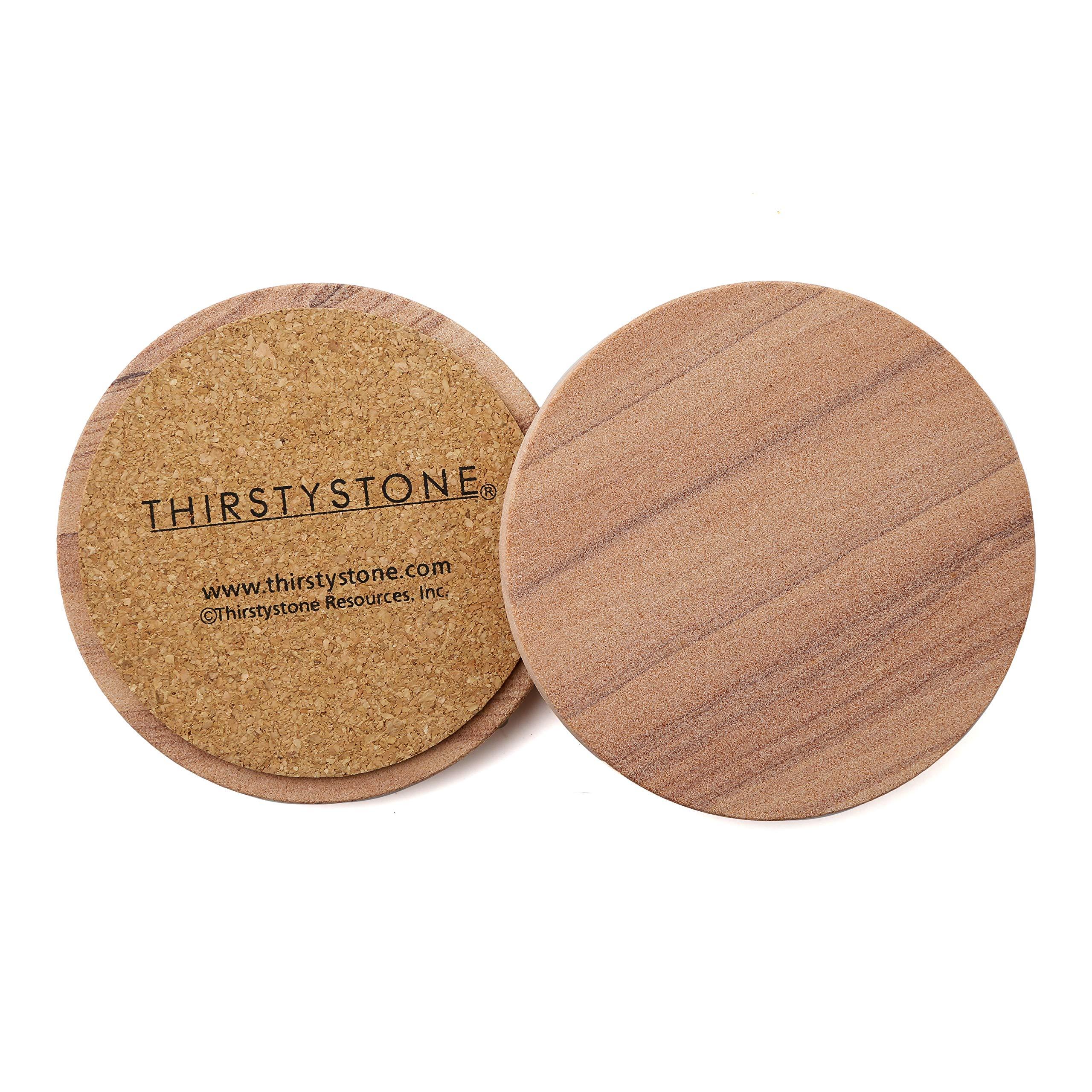 Thirstystone Drink Coasters， Cinnabar， Set of 4