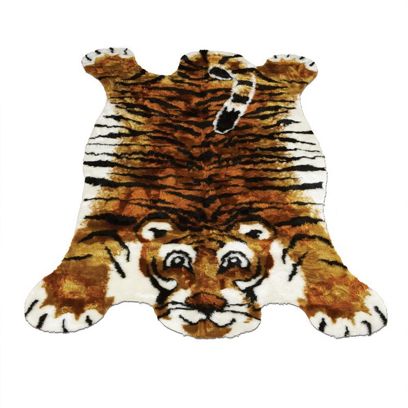 Walk on Me Faux Fur Super Soft Kids Tiger Area Rug  Made in France