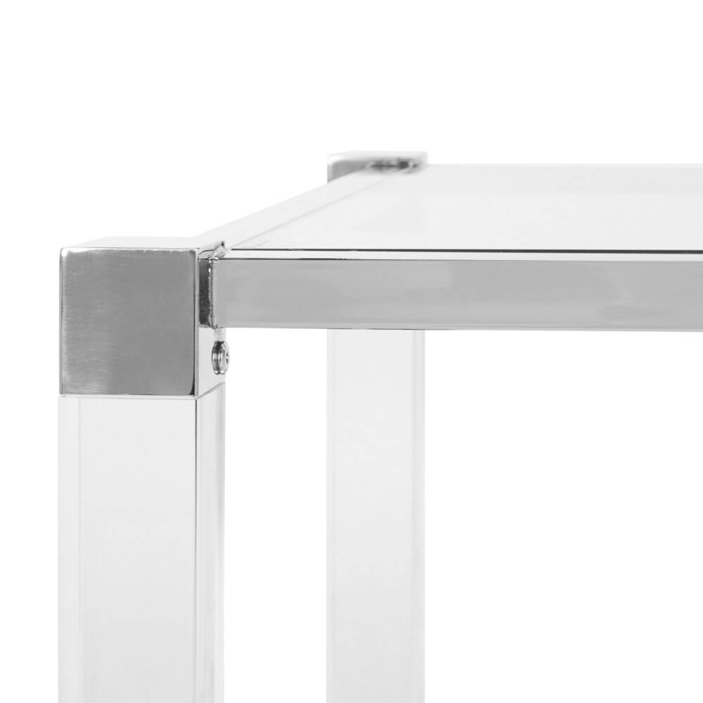 SAFAVIEH Couture High Line Collection Angie Acrylic Silver End Table   24\