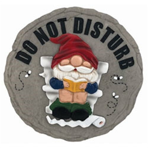 Spoontiques - Garden Décor - Do Not Disturb Stepping Stone - Decorative Stone for Garden