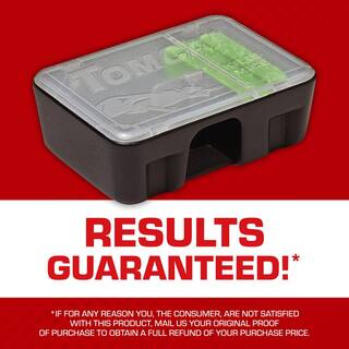 TOMCAT Mouse Killer Child Resistant Disposable Station 4 Pre-Filled Ready-To-Use Bait Stations 037161005