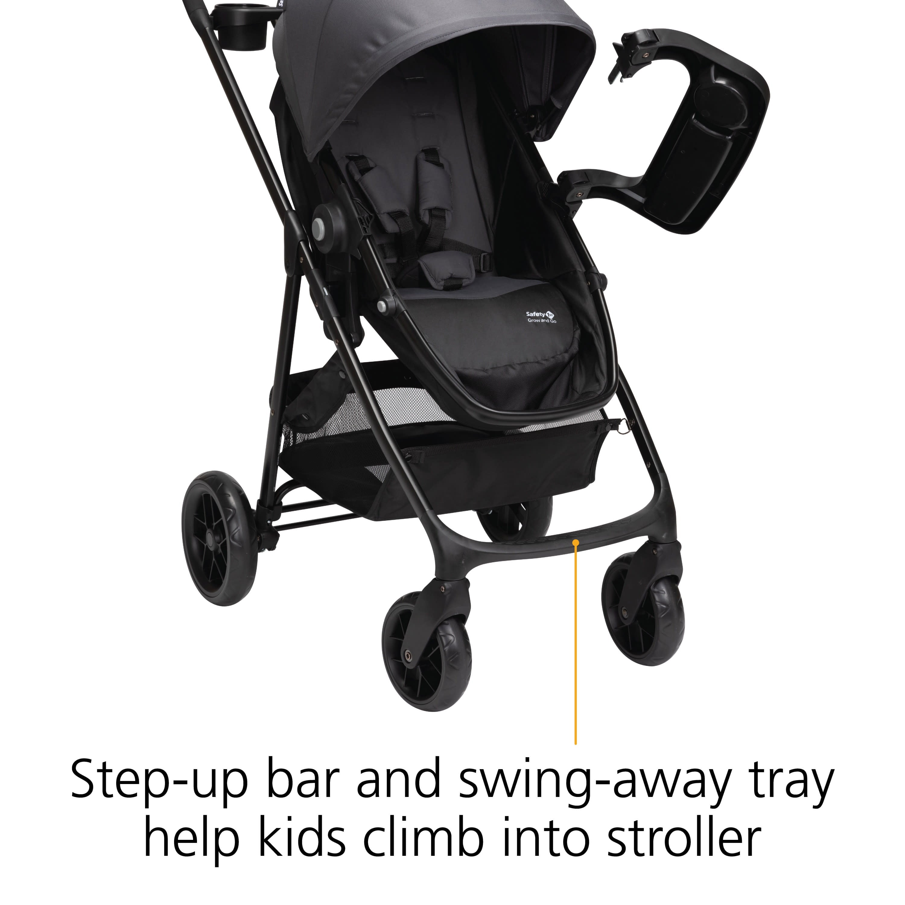 Safety 1ˢᵗ Grow and Go Sprint 8-in-1 Modular Travel System, Alloy