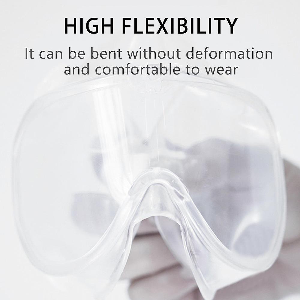 Multi-function Closed Safety Protective Glasses Goggles Saliva Splashing And Anti-fog Antisand Windproof Dust Resistant Transparent Outdoor Sport Tran