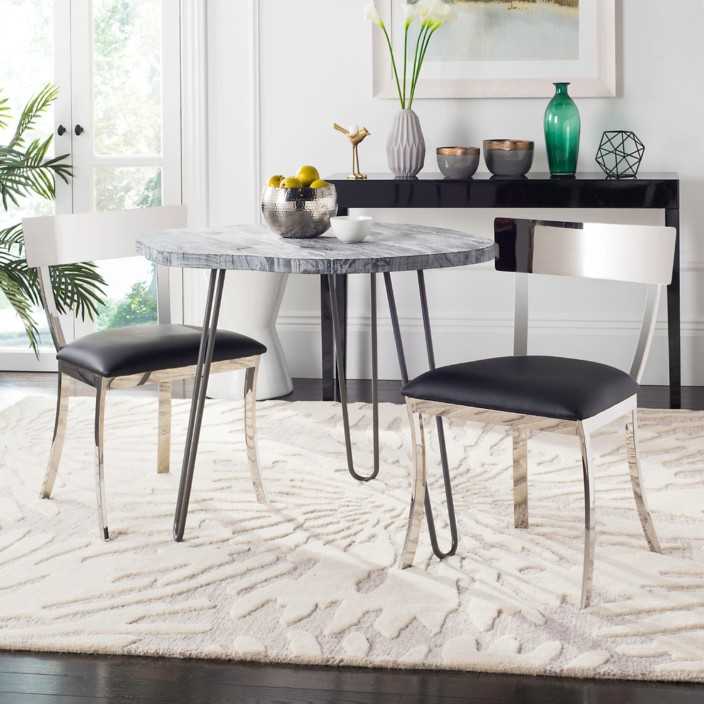 Abby 19  x27 x27Side Chairs  Set of 2   Contemporary   Dining Chairs   by Safavieh  Houzz