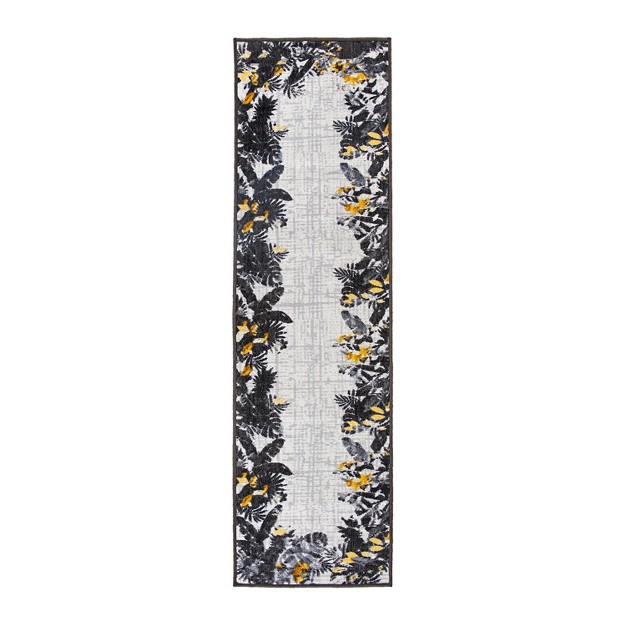 World Rug Gallery Contemporary Floral Border Indoor outdoor Area Rug