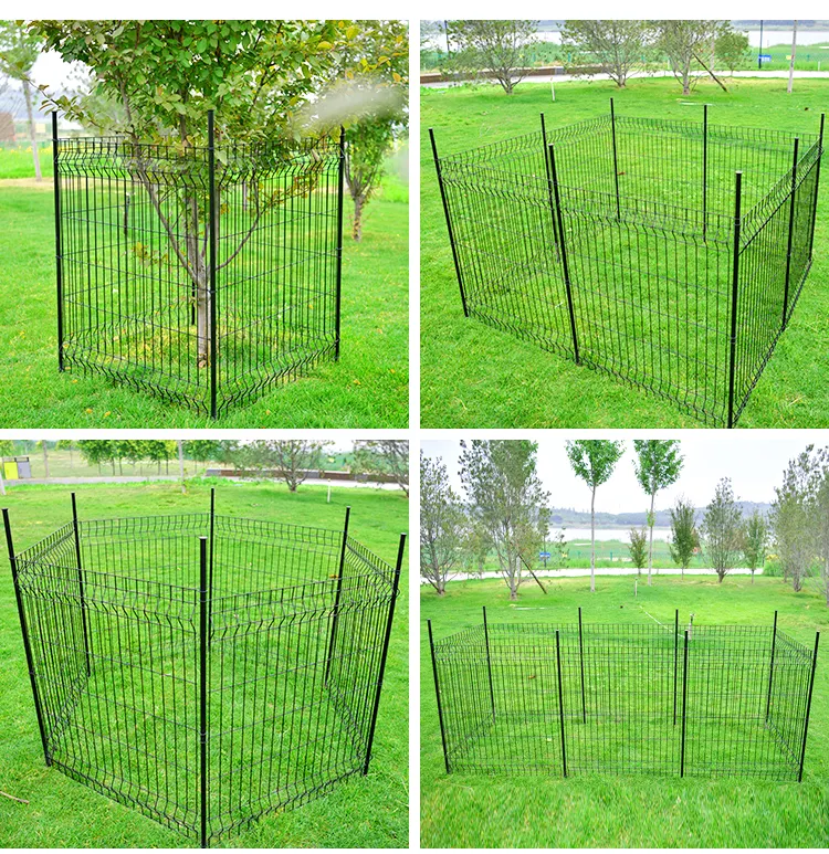 Metal Garden Fence with Gate Total Portable Metal Fence Panels Outdoor Pet No Dig Fence for Dogs Landscape