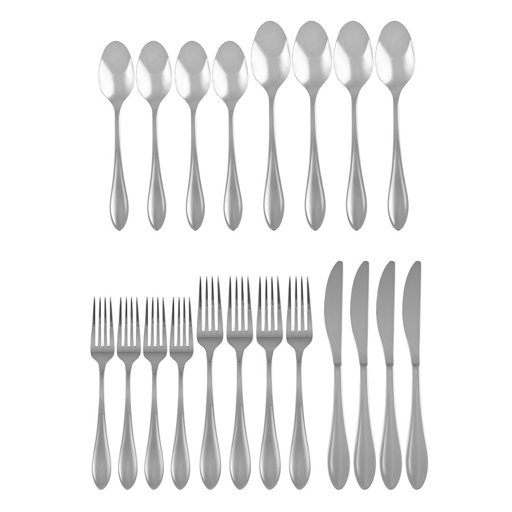 Cambridge Silversmiths Hollen Mirror 20 Piece Flatware Set   20 Piece