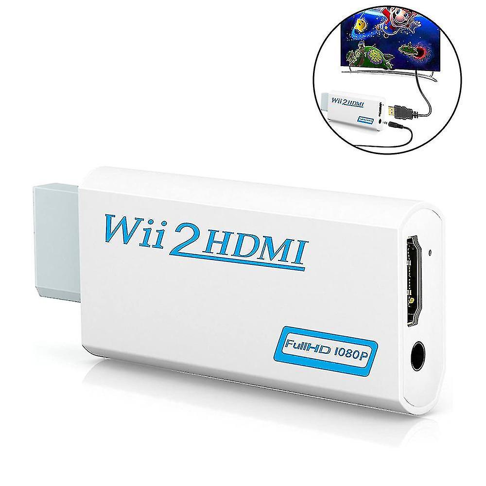 Wii Hdmi Converter Adapter， Wii To Hdmi Connector Output Video 3.5mm Audio - Supports All Wii Displa