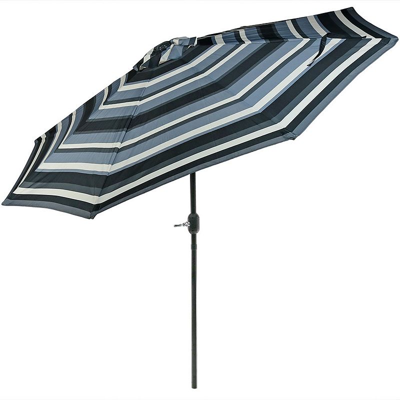 Sunnydaze 9' Aluminum Patio Umbrella With Push Button Tilt