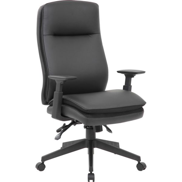 Lorell Premium Vinyl High-back Executive Chair