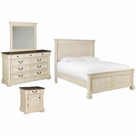 Bolanburg Queen Panel Bed, Dresser, Mirror and Nightstand