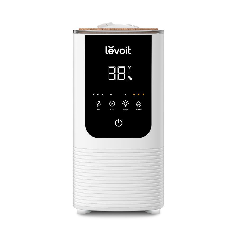 LEVOIT 1.2 Gal. Smart Warm and Cool Mist Top-Filled Ultrasonic Humidifier and Diffuser with Ambient Light up to 430 sq. ft. HEAPHULVSUS0074Y