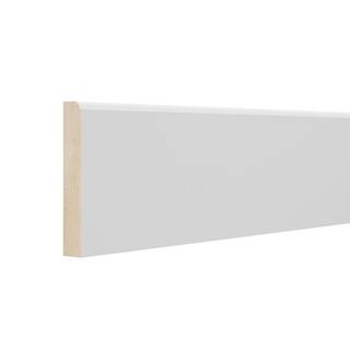 Hampton Bay Designer Series 4.5x96x0.625 in. Base Board Molding in White AMBB-WH