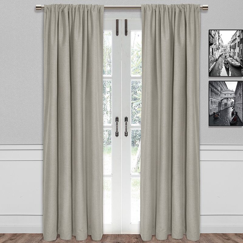 B. Smith Bradley Total Blackout Textured Window Curtain Panel