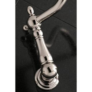 Kingston Brass Heritage 2-Handle Wall Mount Roman Tub Faucet in Polished Nickel HKS1026AX