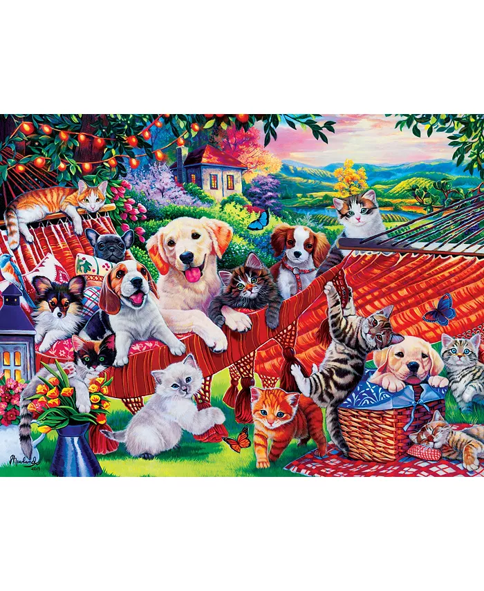 MasterPieces Puzzles Playful Paws - A Lazy Afternoon 300 Piece Adult Jigsaw Puzzle